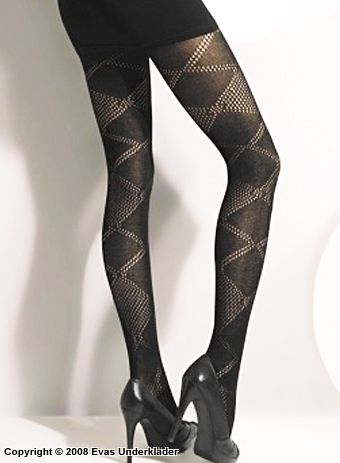 Tights with circle patterns